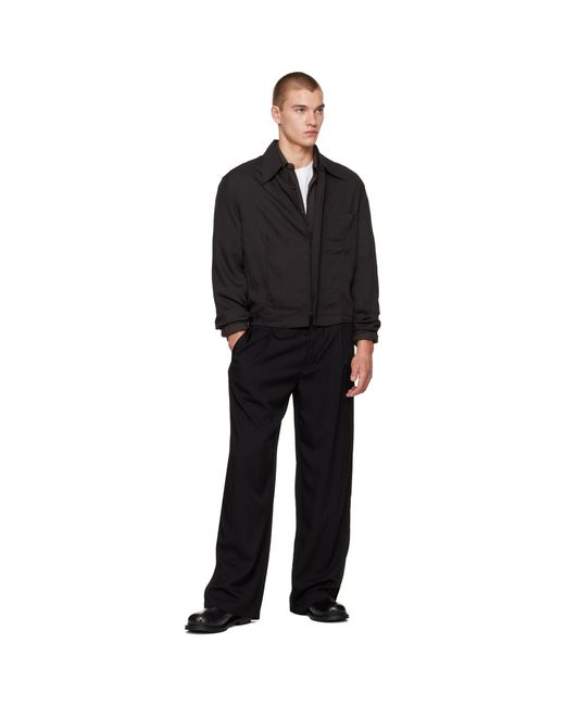 Our Legacy Black Sift Zip Overshirt for men