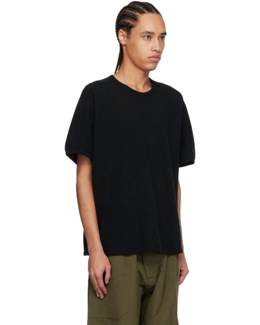 Jan Jan Van Essche Black O-Project Waffle Oversized Sleeveless T-Shirt for men