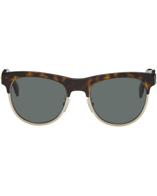 Fendi Black D-frame Tortoiseshell Acetate And Gold-tone Sunglasses for men