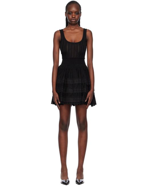 Alaïa Alaïa Crinoline ミニワンピース Black