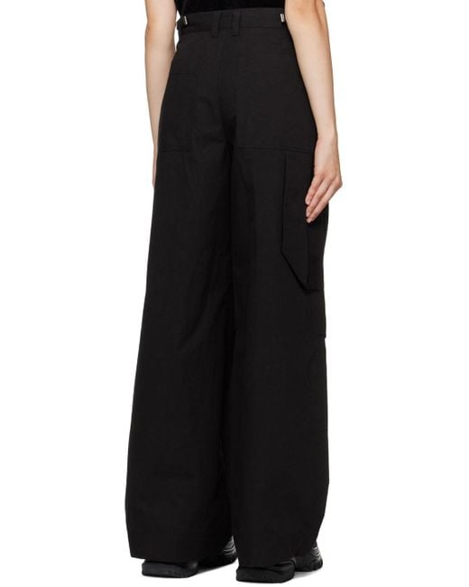 Wooyoungmi Black Carpenter Trousers
