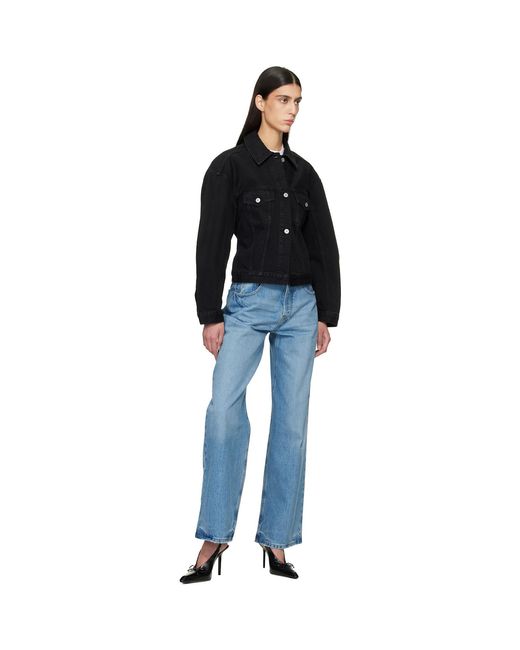Jacquemus Black Le Paysan 'The De-Nîmes' Denim Jacket