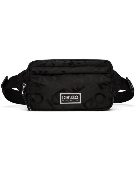 KENZO Black Paris Belt Bag for men