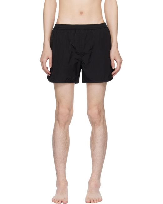 AMI Black Three-Pocket Swim Shorts for men