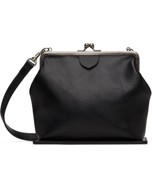 Y's Yohji Yamamoto Metal Clasp Bag in Black | Lyst