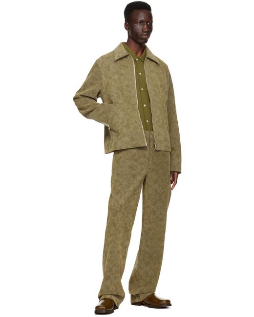 Pantalon otis kaki en cuir synthétique Séfr pour homme en coloris Green