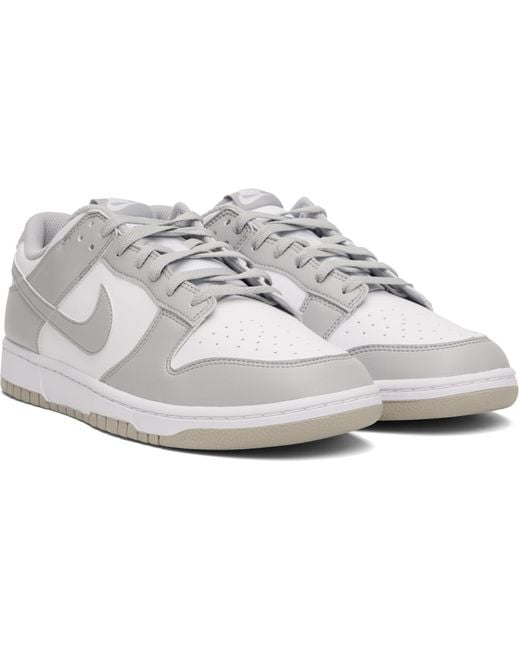 Nike White Dunk Low Retro Sneakers for men