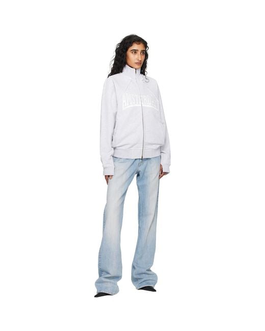 Vetements White Patched Zip-Up Jacket