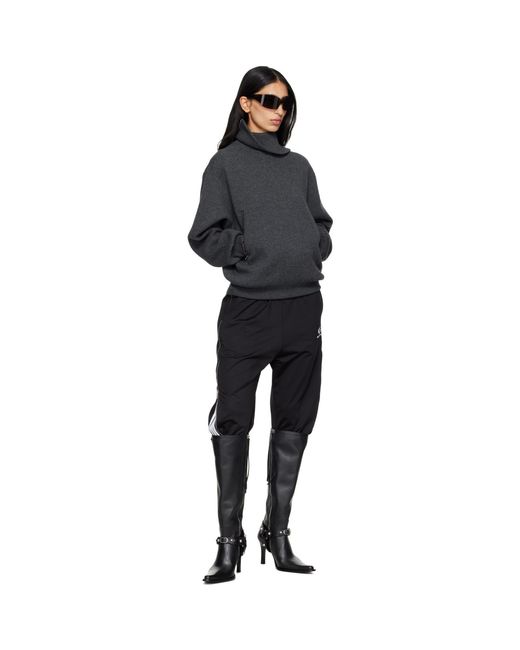 Balenciaga Black City Harness Tall Boots