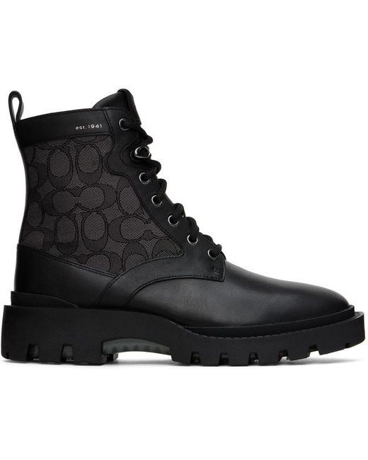 COACH Citysole Boots in Black for Men Lyst