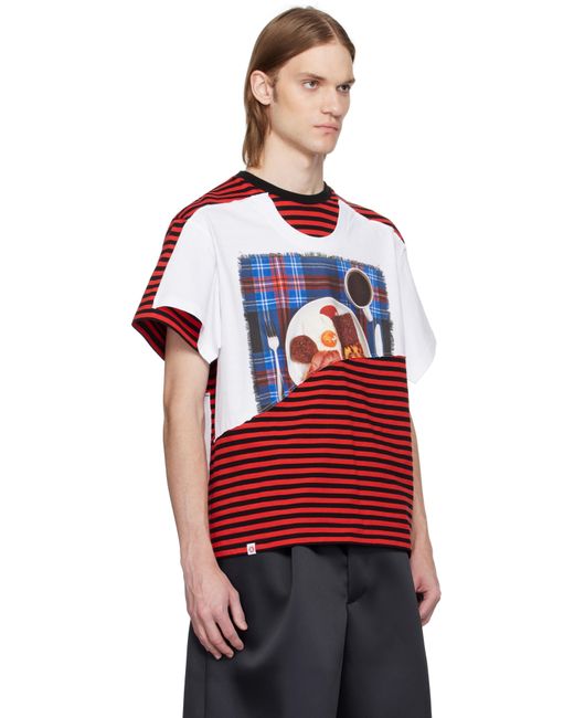 Charles Jeffrey Red Auld Hag Edition Double T-Shirt for men