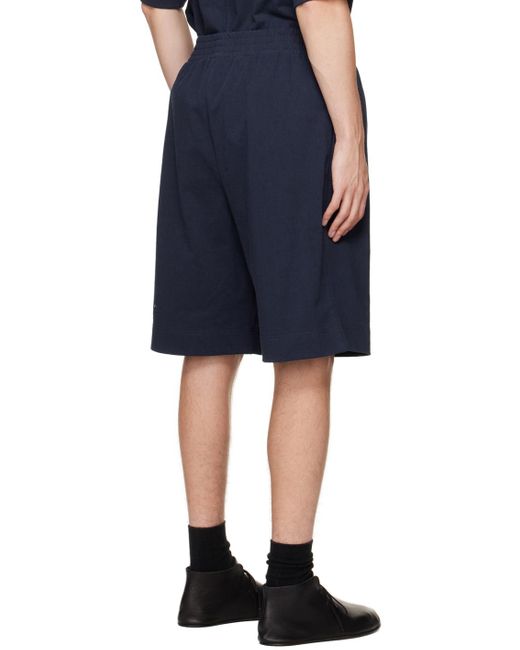 The Row Blue Navy Dovi Shorts for men