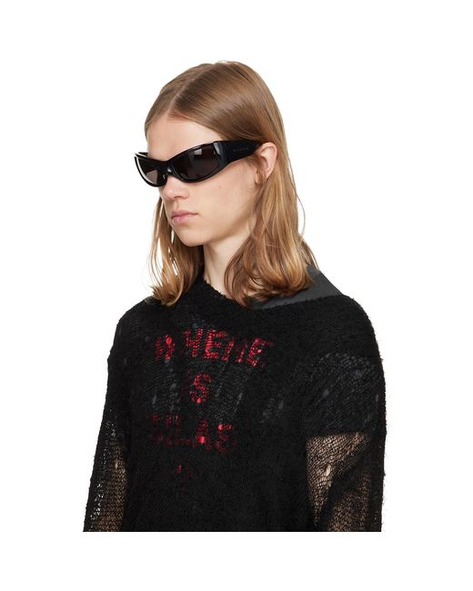 Balenciaga Black Extreme Sunglasses for men