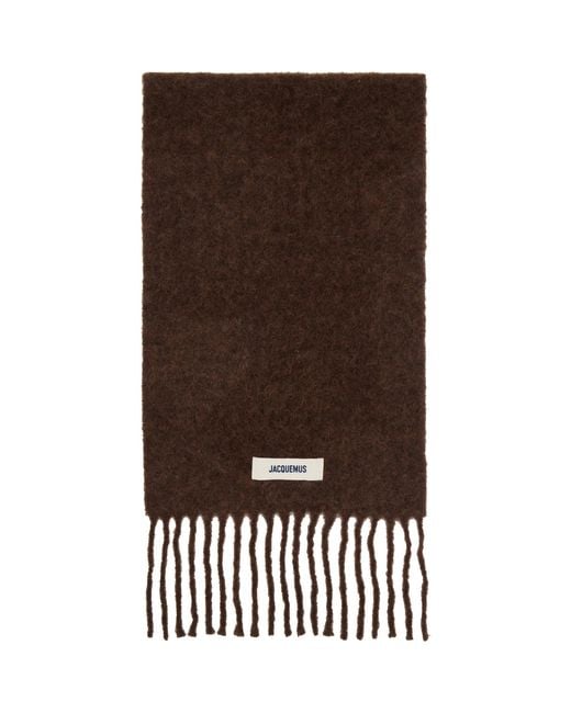 Jacquemus Brown La Casa 'The Carro' Scarf for men