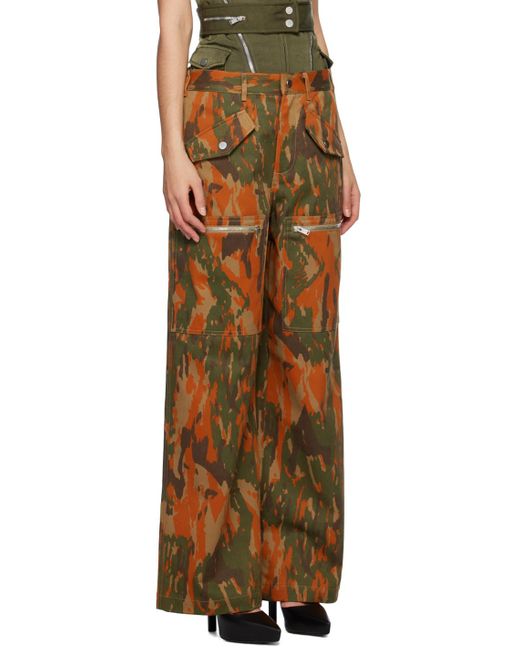 Dion Lee Multicolor Brown Slouchy Pocket Trousers