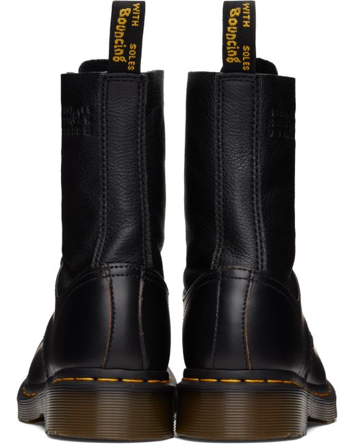 MM6 by Maison Martin Margiela Dr. Martens Edition 10 Eye Twisted And Reimagined 85 Las Boots in Black Lyst UK