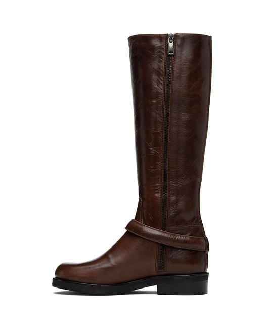 Coperni Brown Belt Cavalier Tall Boots