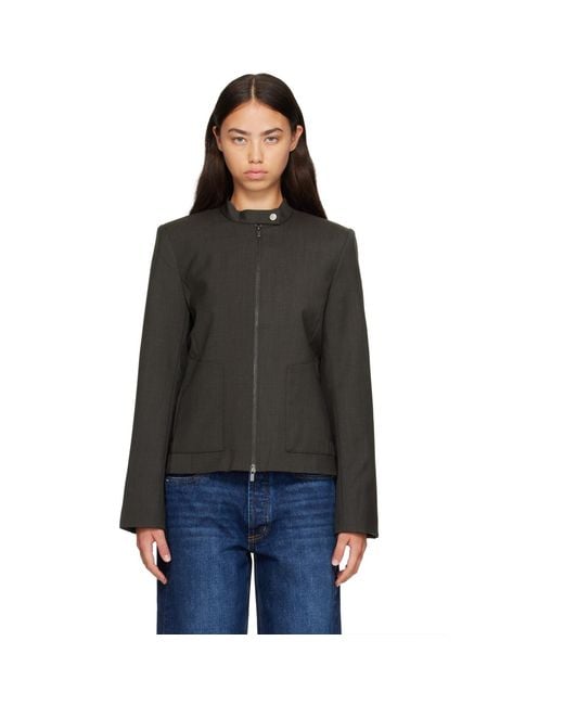 St. Agni Black Moto Jacket