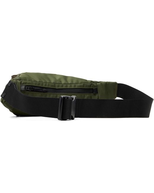 Sacai Black Khaki Pocket Bum Bag for men
