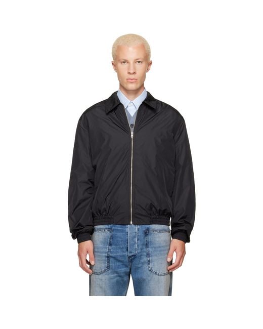 Acne Black Lightweight Nylon Jacket for men