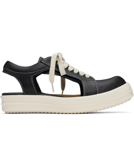 Rick Owens Black Hollywood Hollowed Vintage Sneaks Sneakers