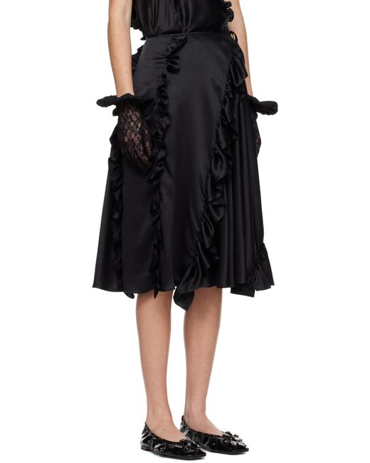 CECILIE BAHNSEN ブラック Adelina ミディアムスカート Black