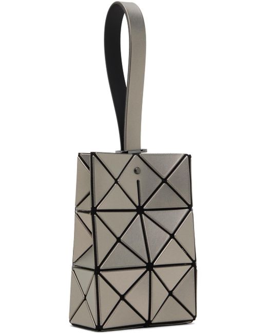Bao Bao Issey Miyake Black Silver Lucent Metallic Pouch for men