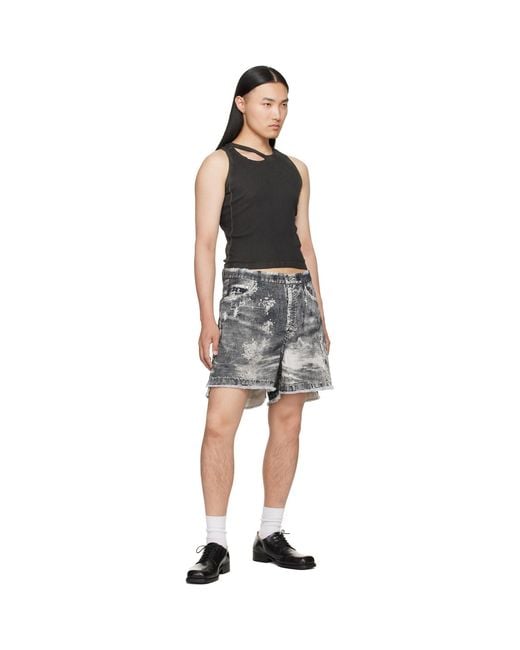 CAMPERLAB Black Ribbed Tank Top for men