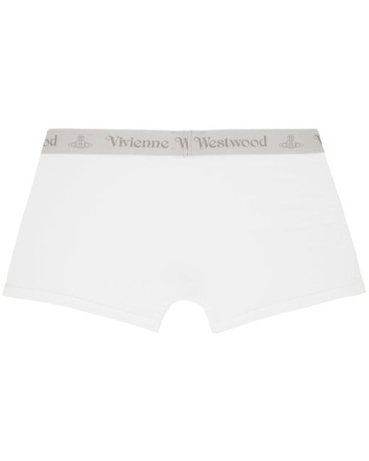 Vivienne Westwood Black Two-pack White Briefs for men