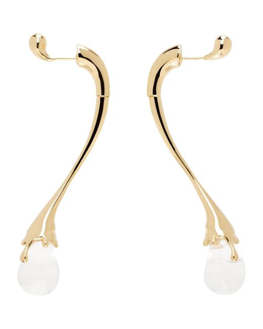 Bottega Veneta Metallic Drop Earrings