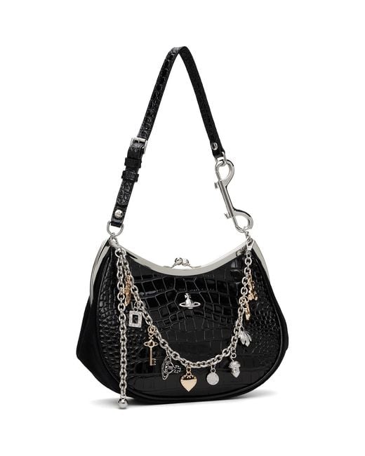 Vivienne Westwood Black Charm Frame Purse