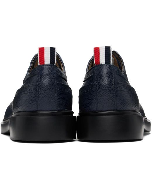 Thom Browne Blue Thom E Rubber Sole Longwing Brogues for men