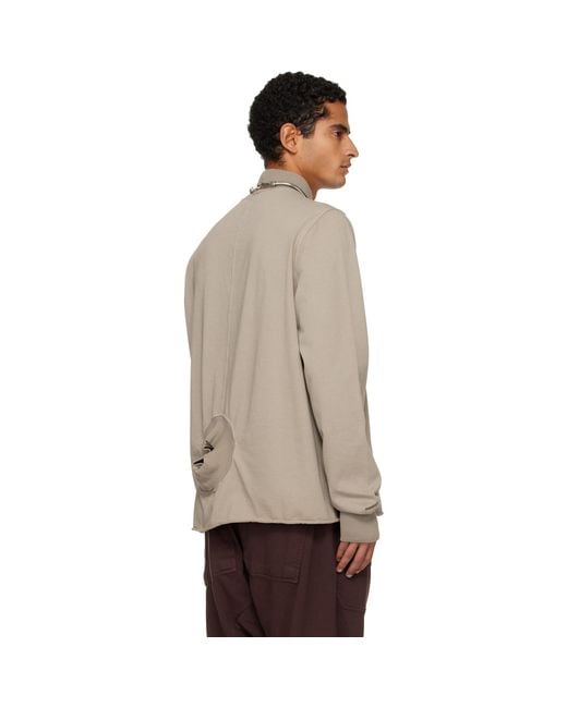 Rick Owens Natural Taupe Concordians Headon Dbl Turtleneck for men