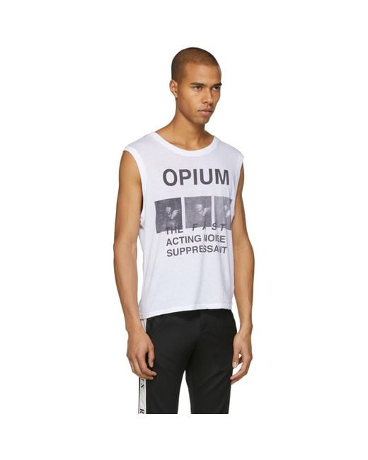 Enfants Riches Deprimes White Opium Tank Top for Men | Lyst Canada