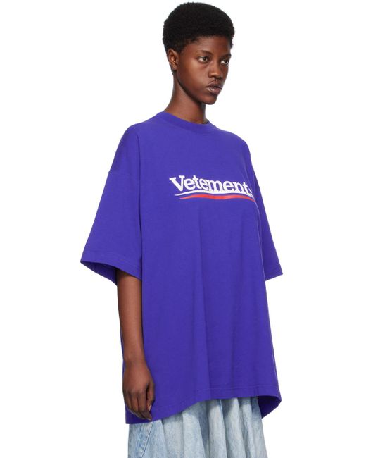 Vetements Blue Campaign T-shirt