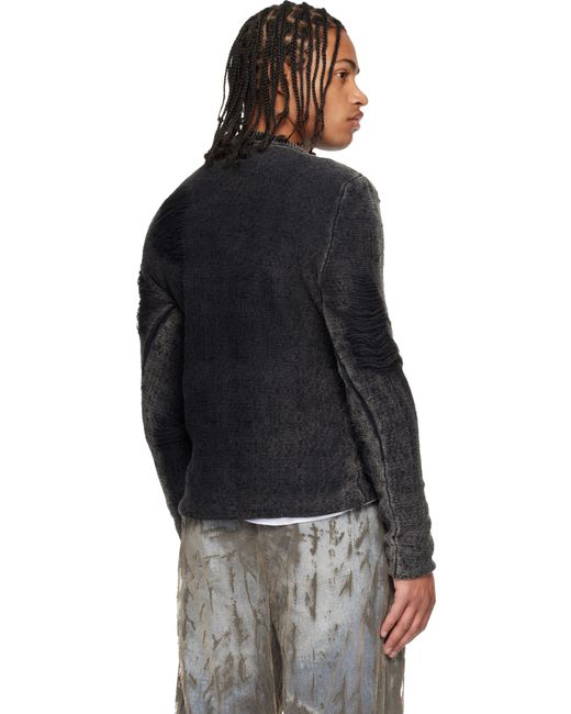 DIESEL Black K-Fjordi-Round Sweater for men
