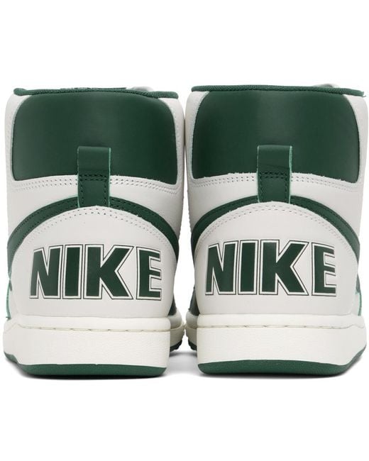 Nike Green & Off-white Terminator High Sneakers for men