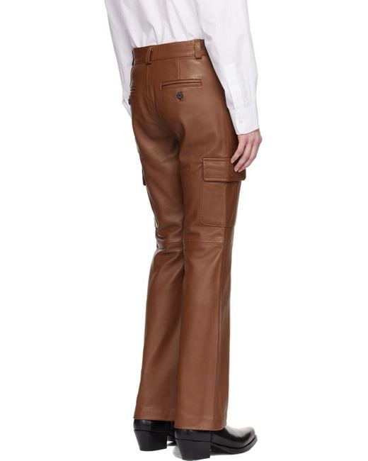 Ernest W. Baker Multicolor Fla Leather Cargo Pants for men