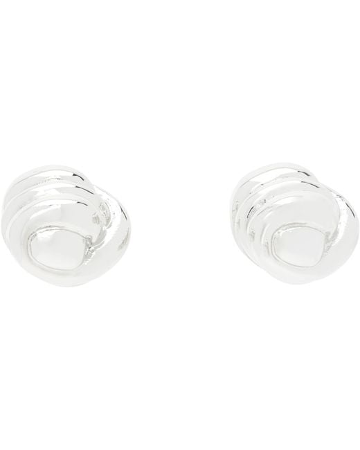 Jil Sander Metallic Brass Earrings