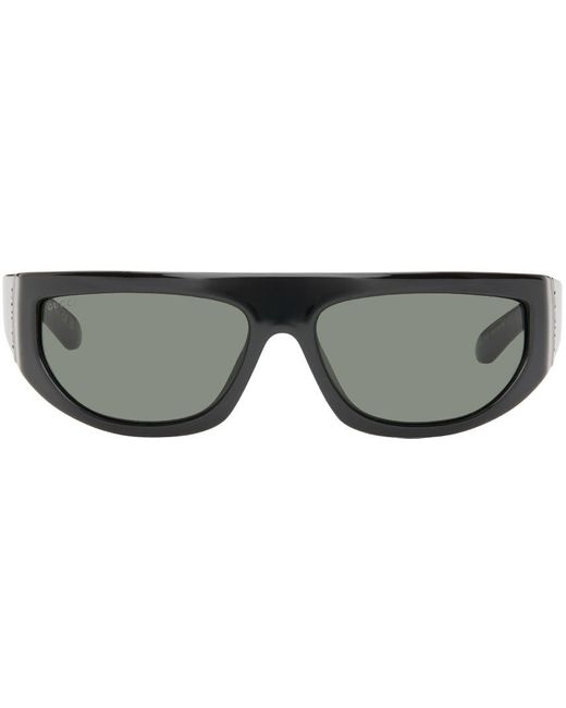 Gucci Black Wrapped Sunglasses for men