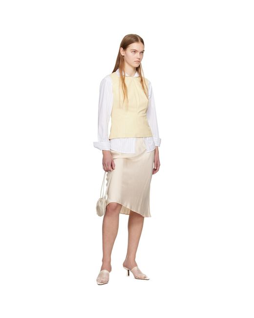 Proenza Schouler Multicolor Off-white White Label Logan Faux-leather Tank Top
