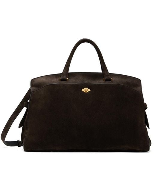 【関税込み】Metier ブラウン ラージ Private Eye トートバッグ Métier Private Eye Large Handmade Italian Leather Suede