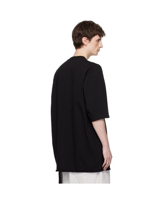 Rick Owens Black Temple Jumbo/T-Shirt for men