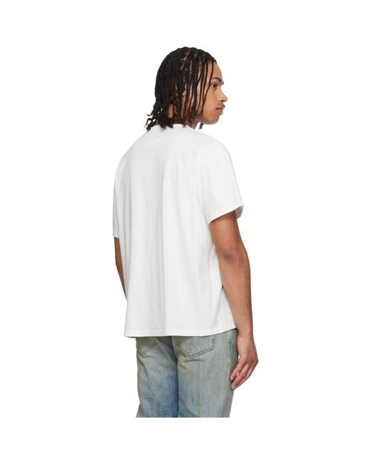 MM6 by Maison Margiela White Off- Vintage Jersey 'Margie' T-Shirt for men
