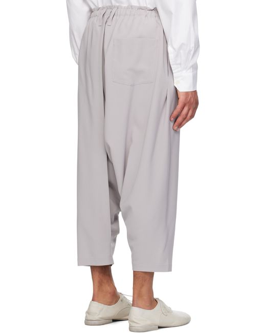 Issey Miyake White Seamless 1 Trousers for men