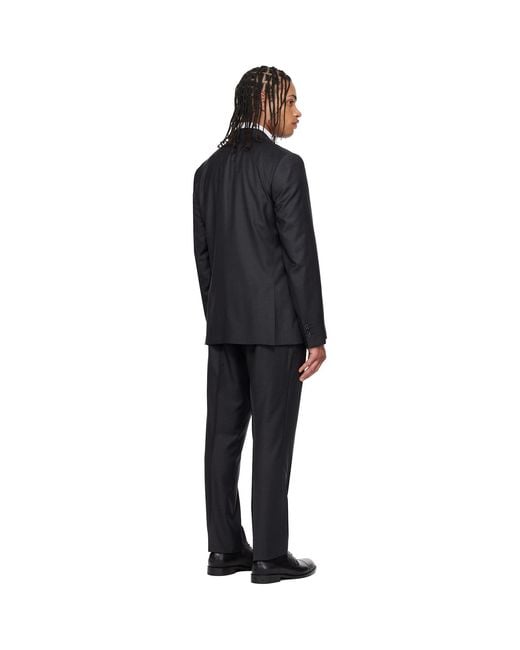 Paul Smith Black Tailored Two Button Suit for men