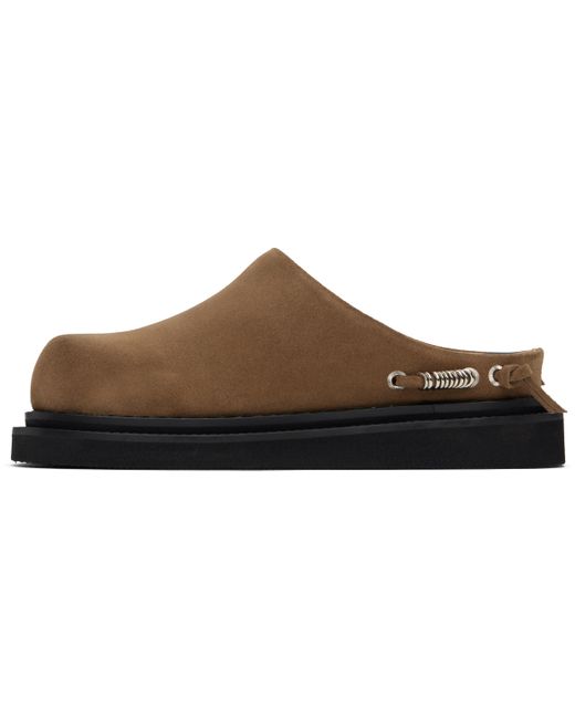 Toga Black Tan Suede Slip-On Loafers