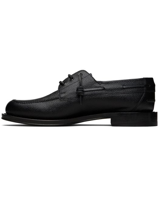 DSquared² Black Neoclassic Boat Shoe Derbys for men