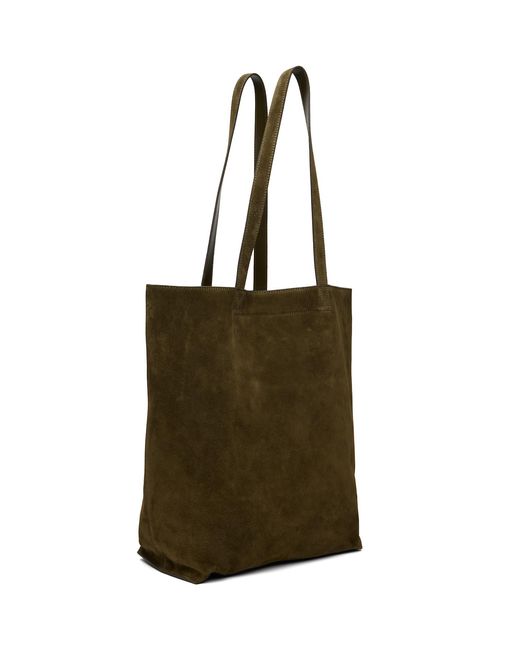 A.P.C. Green Khaki Cabas Maiko Tote