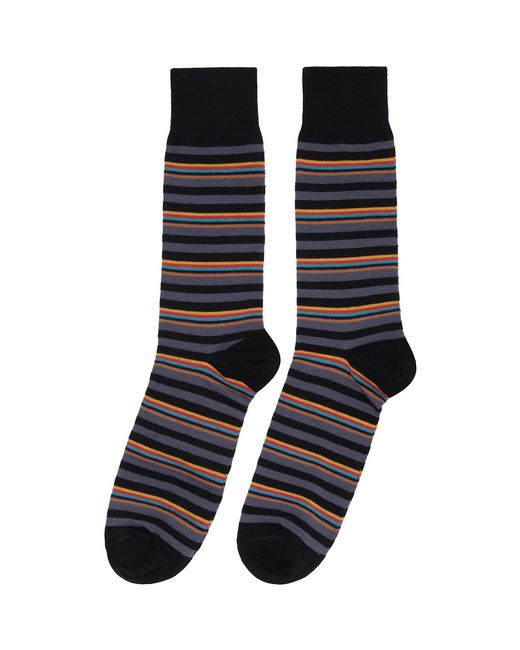 Paul Smith Black Three-Pack Signature Socks for men